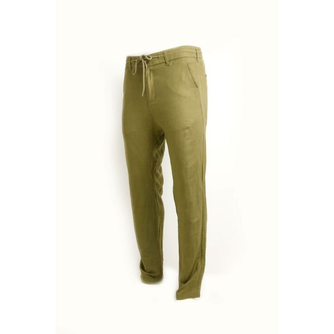 Tony Backer Pantalon Homme en Lin et en Cotton