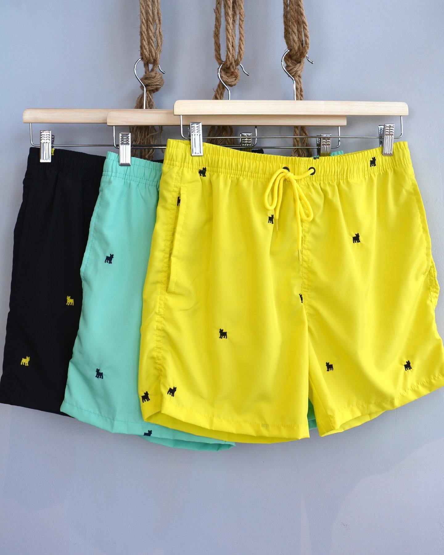 Short de Bain à Motif Brodé - Tony Backer
