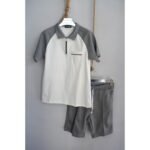 New Mentality - Ensemble Short et T-shirt - blanc