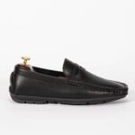 Mocassin Cuir Souple- Tony P - Homme - noir