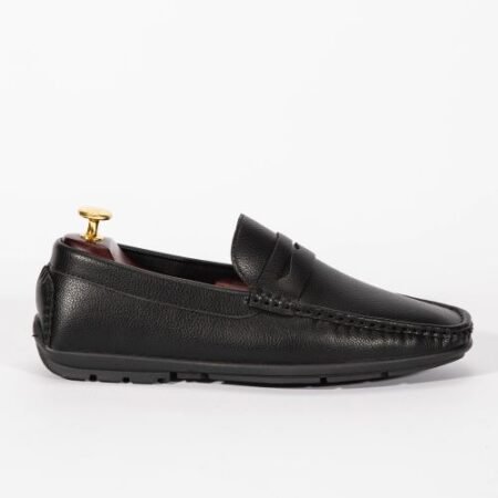 Mocassin Cuir Souple- Tony P - Homme - noir