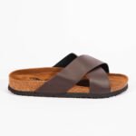 Tony P. - MULE croisées  ORTHOPÉDIQUE - Marron