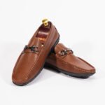 Mocassin en  Cuir Souple – marron