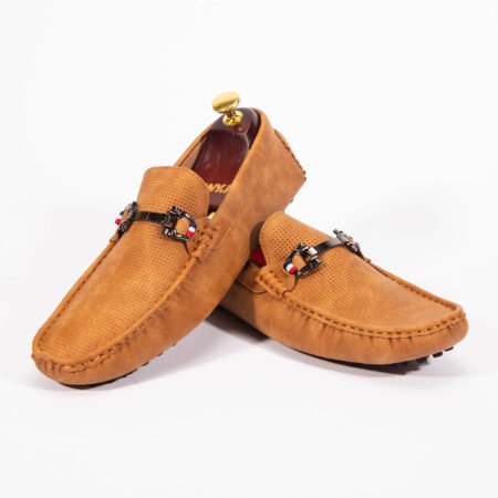 Tony P - Mocassin  Cuir Souple – Camel