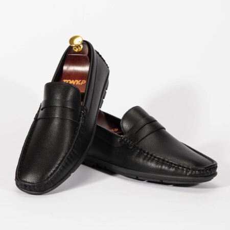 Mocassin SOUPLE  en cuir - NOIR