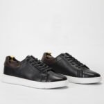 SimTact - CUIR CHAUSSURE PLAT HOMME - Noir