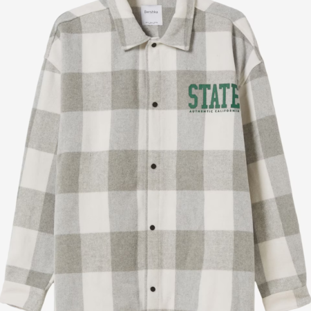 Bershka - Veste flanelle mi-saison