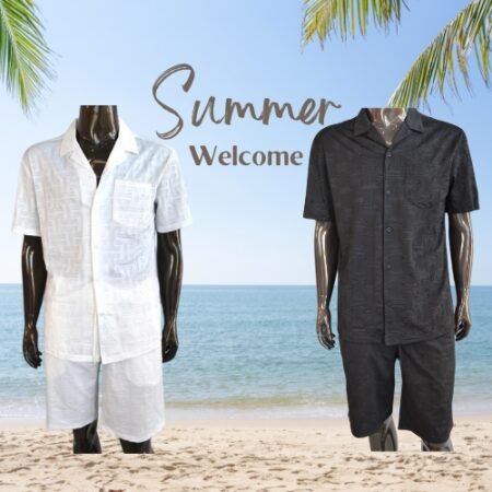 X-FEEL - Ensemble Chemise et Short décontracté à Manches Courtes