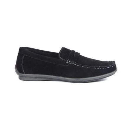 Mocassin homme noir daim