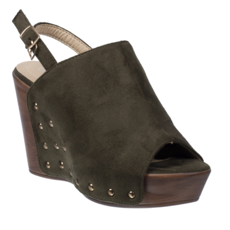 sandale femme vert